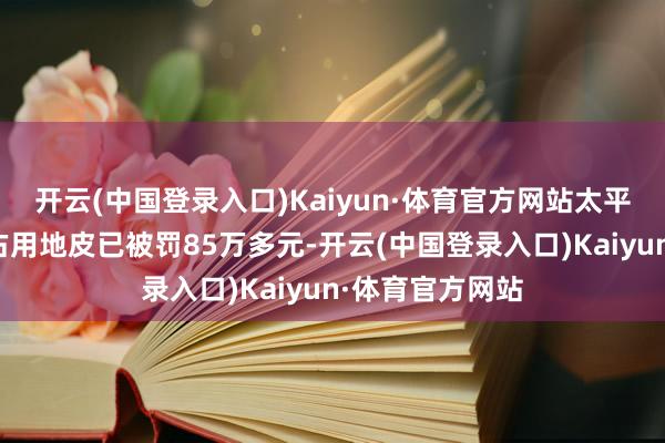 开云(中国登录入口)Kaiyun·体育官方网站太平猴子司因违警占用地皮已被罚85万多元-开云(中国登录入口)Kaiyun·体育官方网站