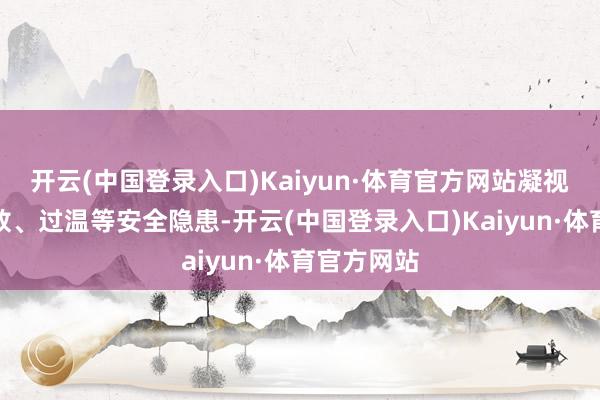 开云(中国登录入口)Kaiyun·体育官方网站凝视过充、过放、过温等安全隐患-开云(中国登录入口)Kaiyun·体育官方网站