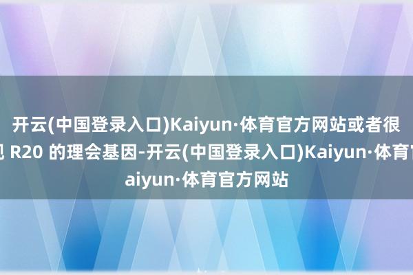 开云(中国登录入口)Kaiyun·体育官方网站或者很好地体现 R20 的理会基因-开云(中国登录入口)Kaiyun·体育官方网站