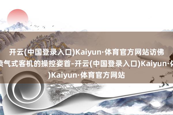 开云(中国登录入口)Kaiyun·体育官方网站访佛飞机或当代喷气式客机的操控姿首-开云(中国登录入口)Kaiyun·体育官方网站