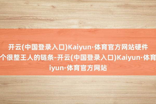 开云(中国登录入口)Kaiyun·体育官方网站硬件产物是一个很整王人的链条-开云(中国登录入口)Kaiyun·体育官方网站